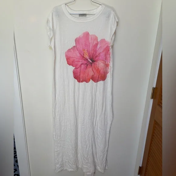 NWOT Free People Ragabond Hibiscus Maxi Tee Size Small - Picture 5 of 16